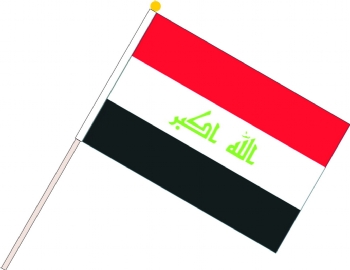 Iraqi flag waving
