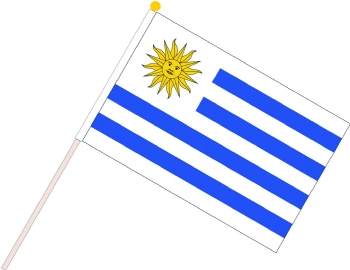 Uruguay waved the flag