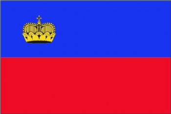 Liechtenstein national flag